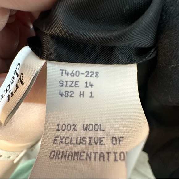 VTG Pendleton 100% Virgin Wool Black Jacket 14 - Picture 6 of 6